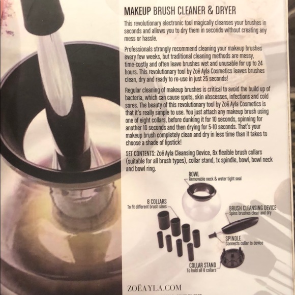 Zoe Ayla Makeup Nib Zoe Ayla Makeup Brush Cleaner Dryer Poshmark